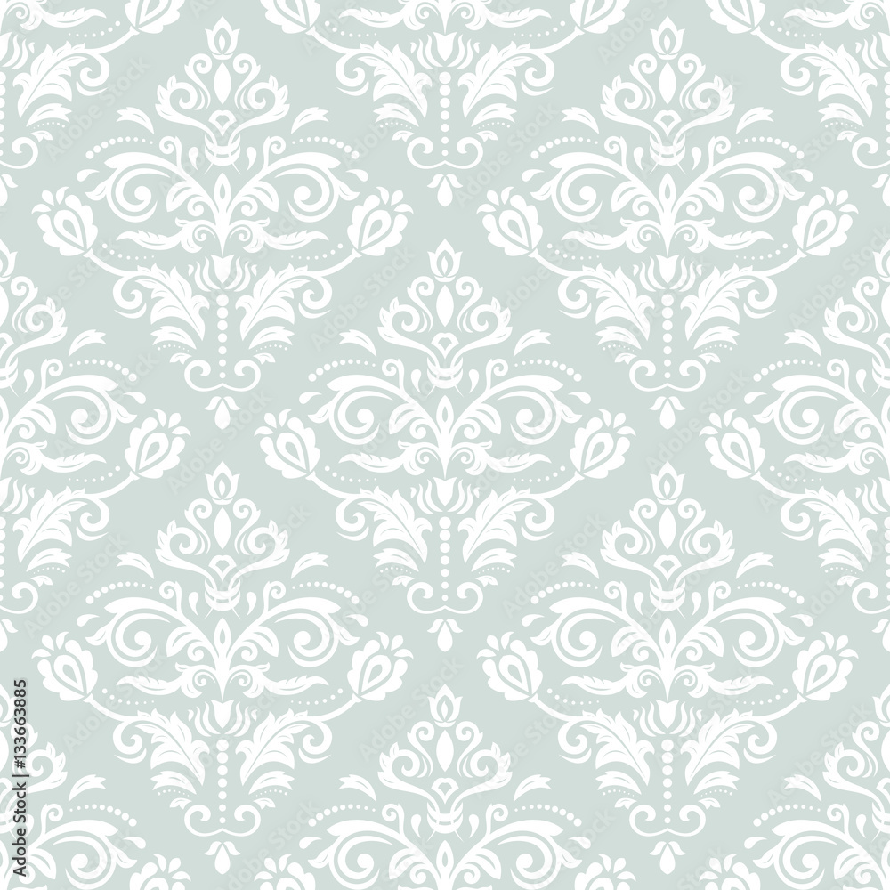 Elegant classic pattern. Seamless abstract background with repeating elements. Light blue and white pattern Elegant classic pattern. Seamless abstract background with repeating elements. Light blue and white pattern