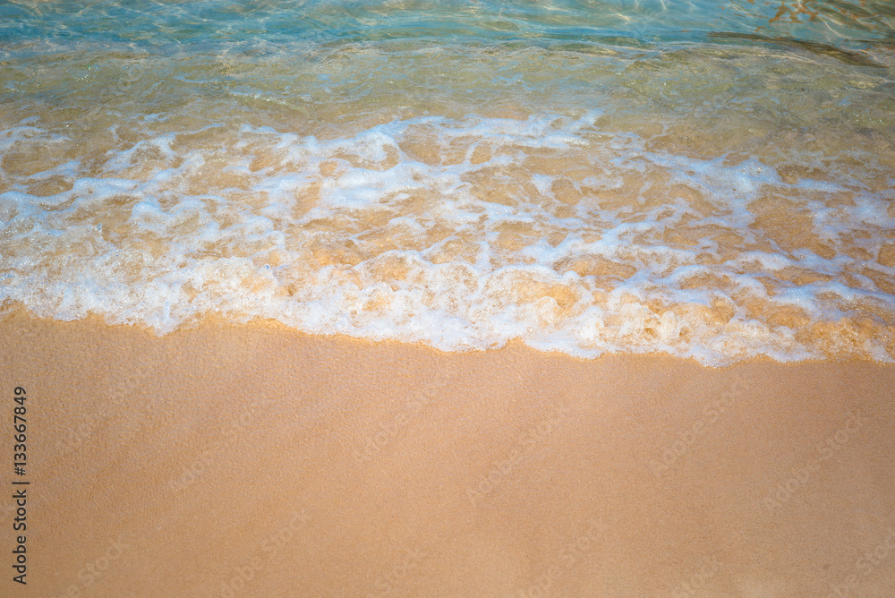 Sea waves on the beach Sea waves on the beach