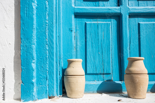 Сlay vases on the street, Greece © ale_koziura