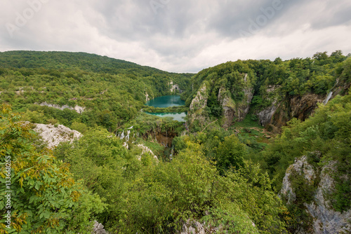 Plitvice lakes, waterfalls and landscape