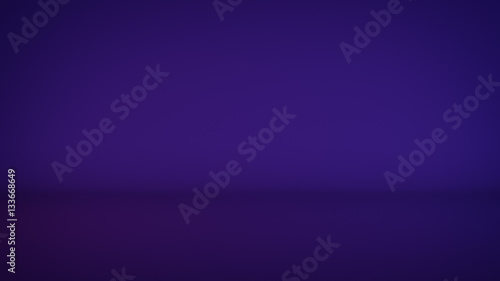 Purple light in empty room abstract 3D render