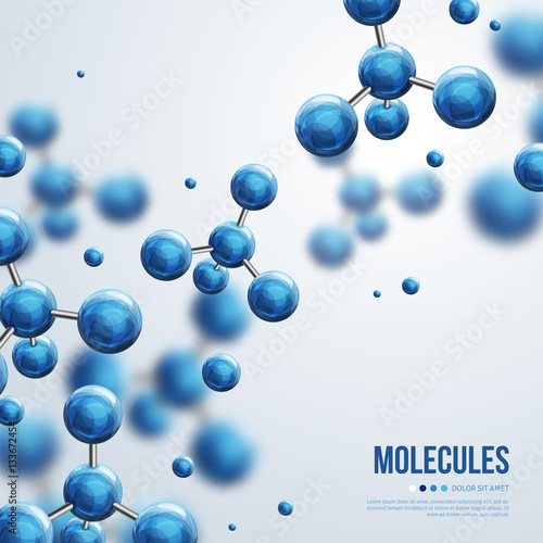 Abstract molecules design photo