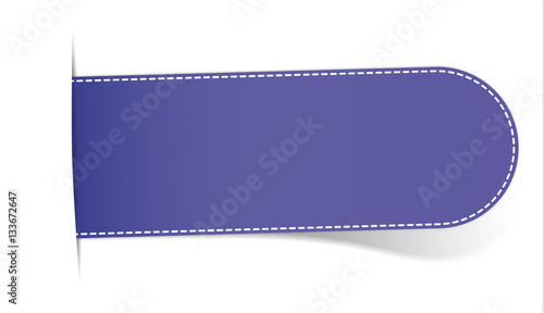 blue bookmark with shadow