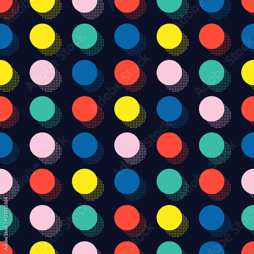 Retro memphis geometric line shapes seamless patterns. Hipster fashion 80-90s. Abstract jumble textures. Circle, round, dot. Memphis style for printing, website, design, poster.