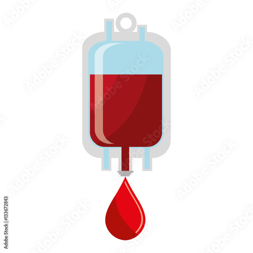 blood bag donation icon vector illustration design