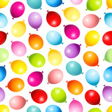 Seamless Pattern Colorful Ballons