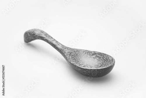 wooden spoon isolated on wh...