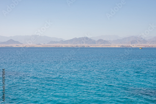 Egypt mountain and water landscape