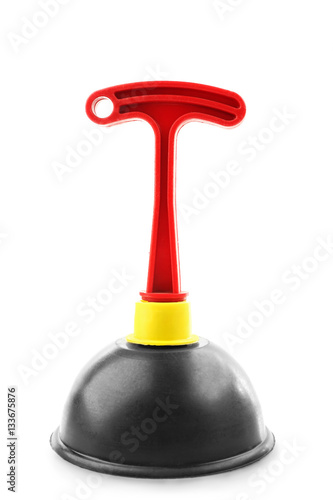 Plunger, isolated on white