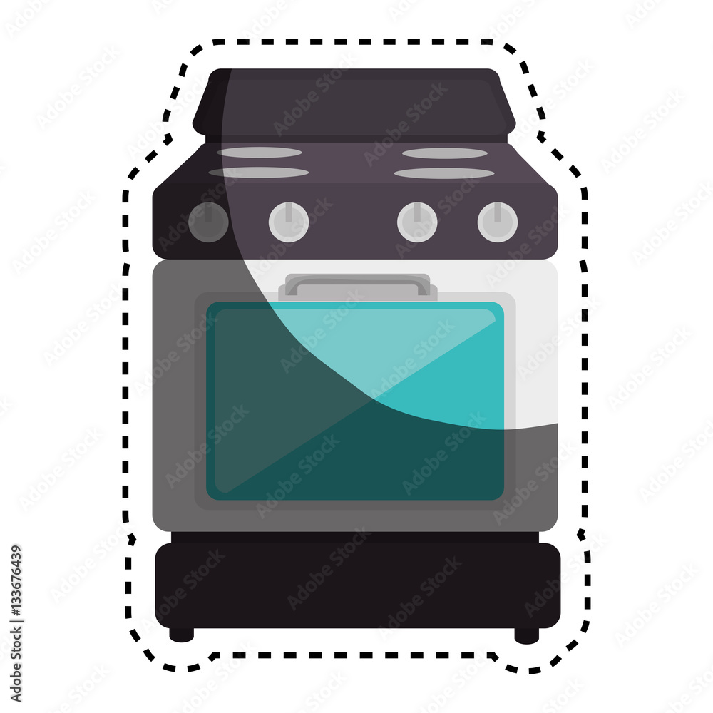 oven kitchen appliance isolated icon vector illustration design