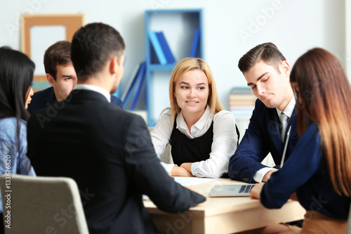 Business people working in conference room