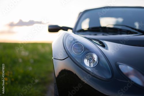 sportcar in nature