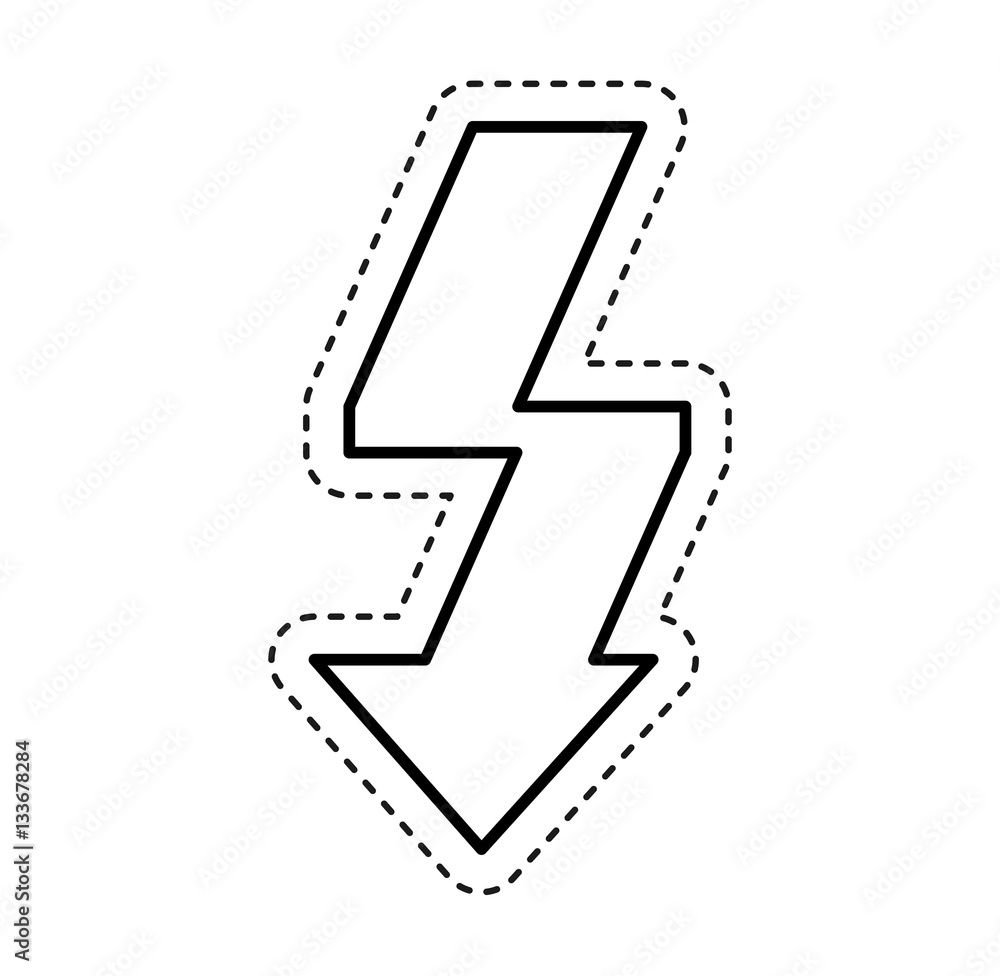 arrow flash isolated icon vector illustration design arrow flash isolated icon vector illustration design