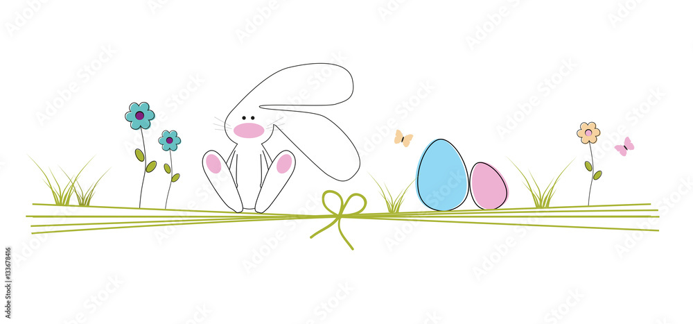 Fototapeta premium Frohe Ostern