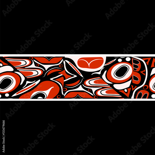 abstract red background native north american