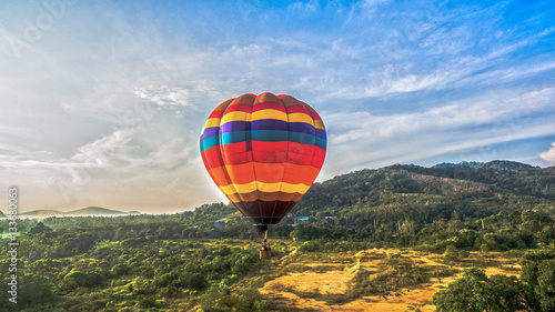 you can fly away in the sky with hot air balloon.Hot air balloons are something special in comparison to other forms of flight.As the balloon rises © Narong Niemhom