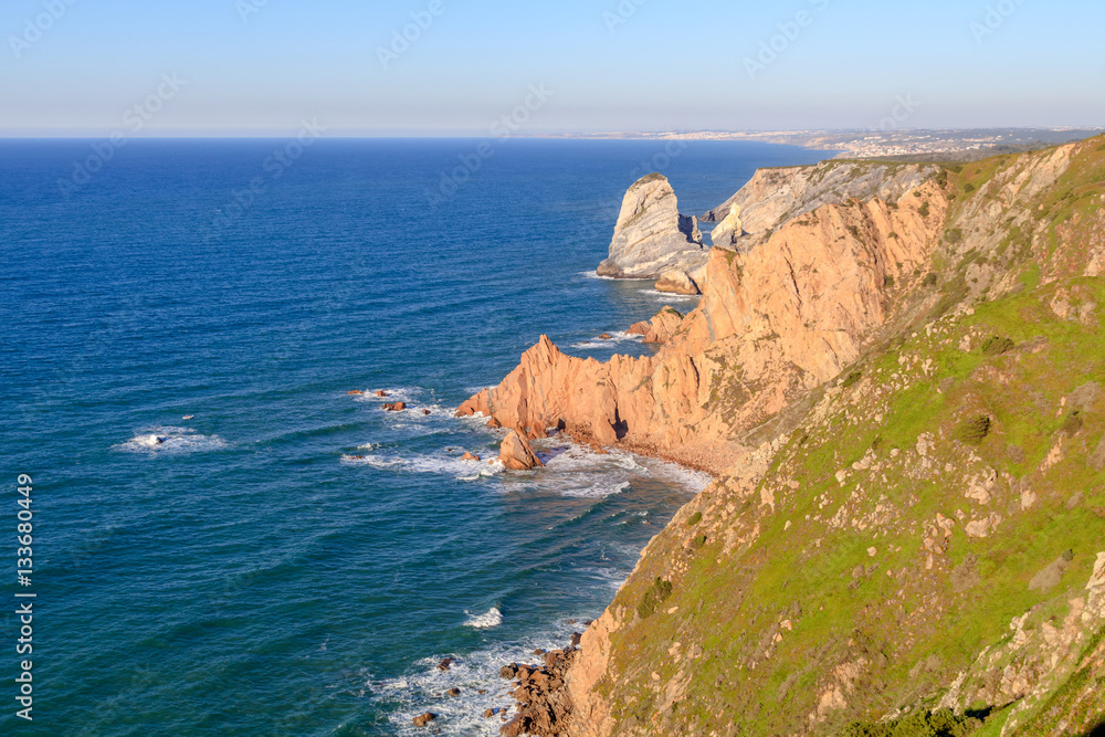 Vista do Cabo da Roca em Portugal