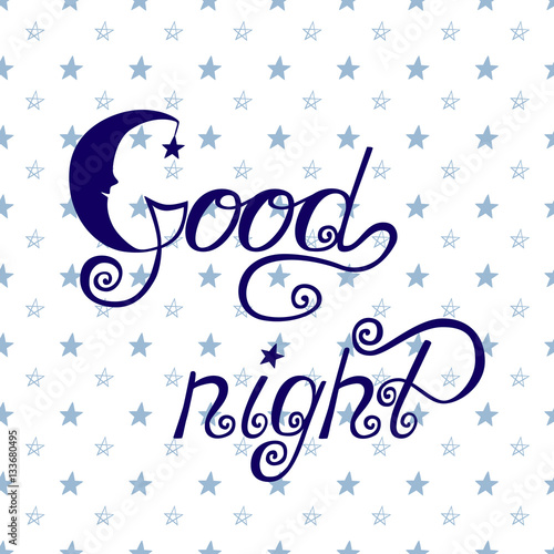 Good night lettering