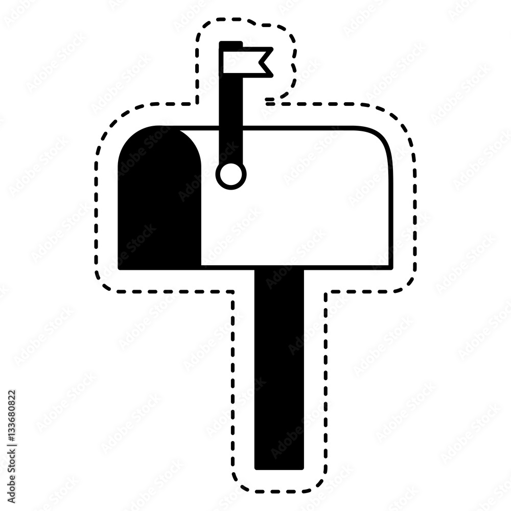 mailbox postal isolated icon vector illustration design mailbox postal isolated icon vector illustration design