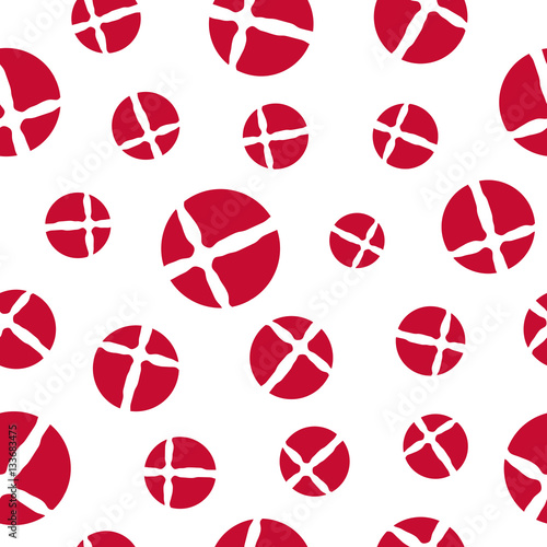 Danish flag seamless pattern