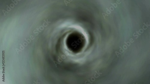 Gloomy  Eye of Storm - Tornado Vortex  -  Video Footage