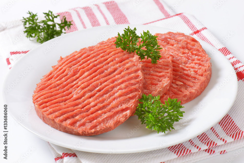 raw hamburger patties raw hamburger patties