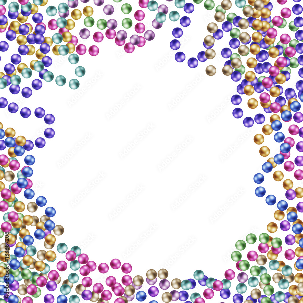 Mardi Gras beads. vector illustration Mardi Gras beads. vector illustration