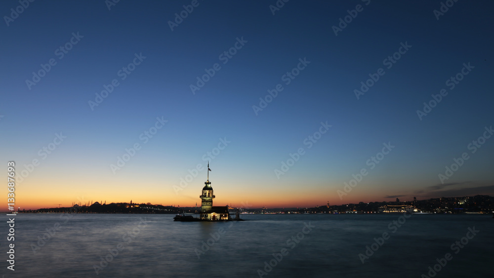 Maiden's Tower Istanbul Sunset
