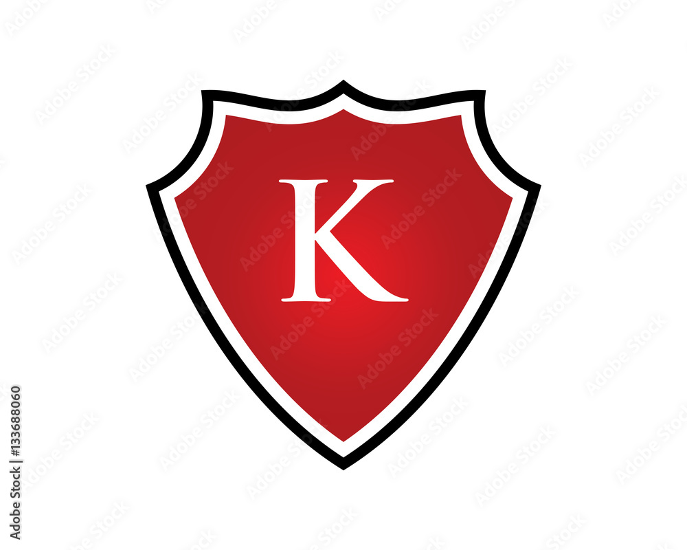 K Letter Shield Logo K Letter Shield Logo
