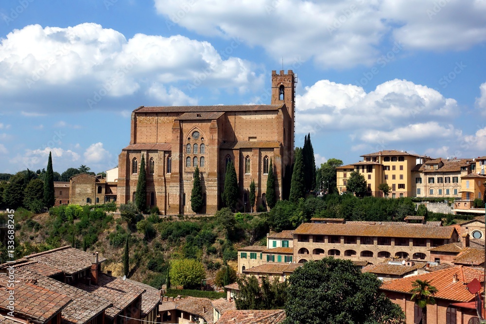 Church of St. Dominic, Siena, Tuscany, Italy