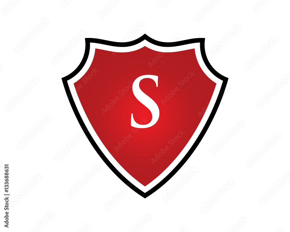 S Letter Shield Logo S Letter Shield Logo