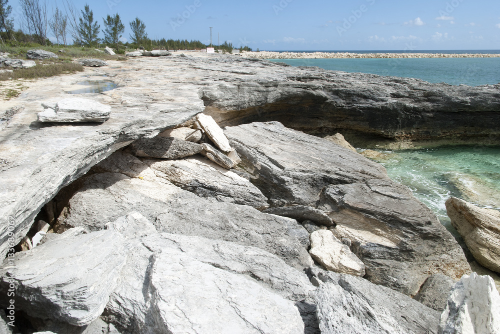 Eroded Bahamian Beach
