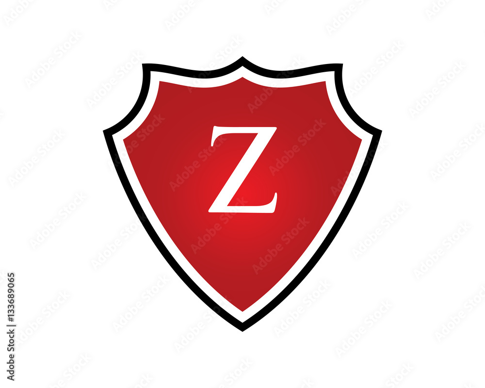 Z Letter Shield Logo Z Letter Shield Logo
