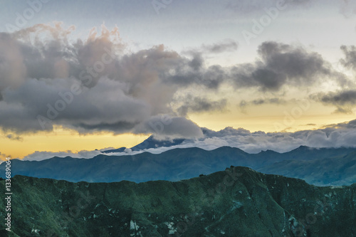Andes Range Mountains Latacunga Ecuador