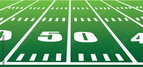 American football field vector