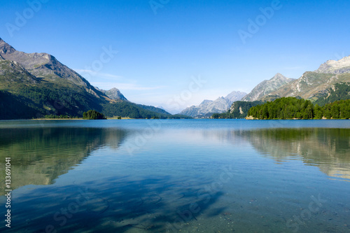 Fototapeta Naklejka Na Ścianę i Meble -  Silsersee in der Schweiz