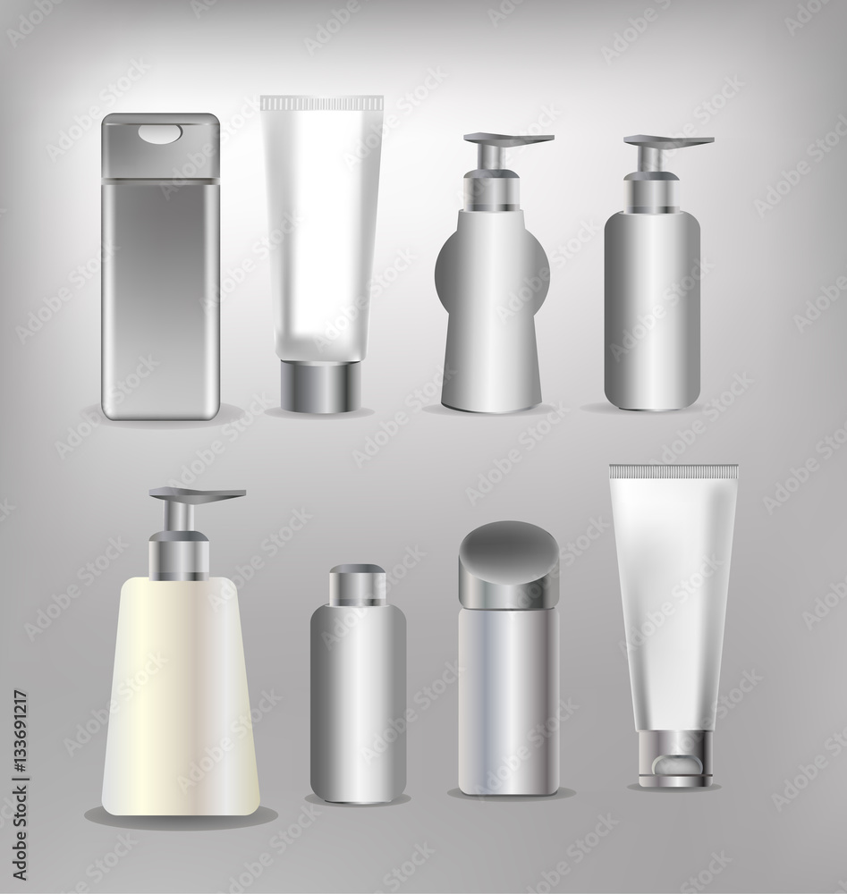 Vector cosmetics containers , packaging , box Vector cosmetics containers , packaging , box