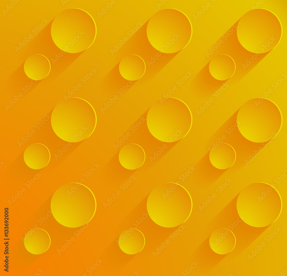 3D Vector yellow orange circles geometric forms for background design. Eps10 3D Vector yellow orange circles geometric forms for background design. Eps10