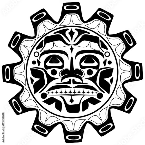 Vector illustration of the sun symbol