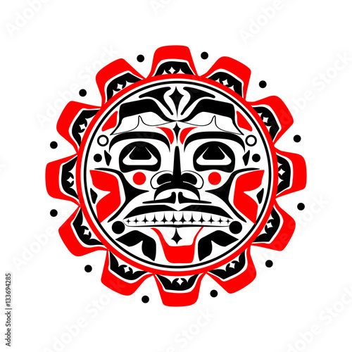 Vector illustration of the sun symbol
