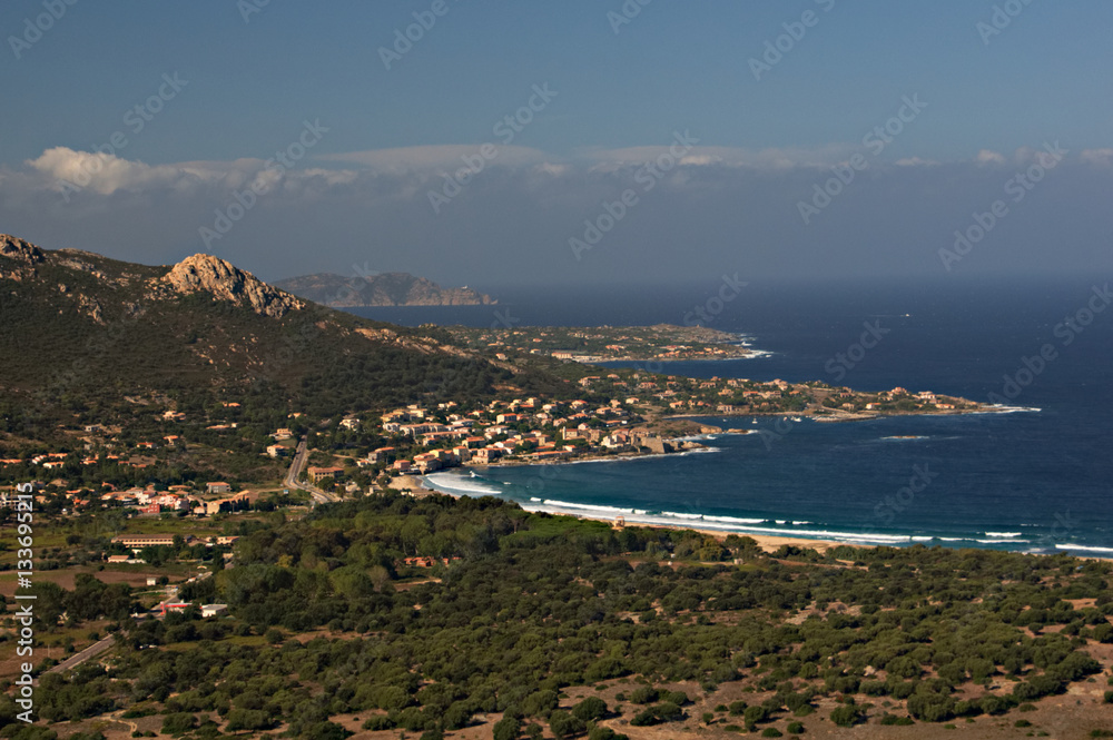 Overlooking the Corsican Coastline near Calvi