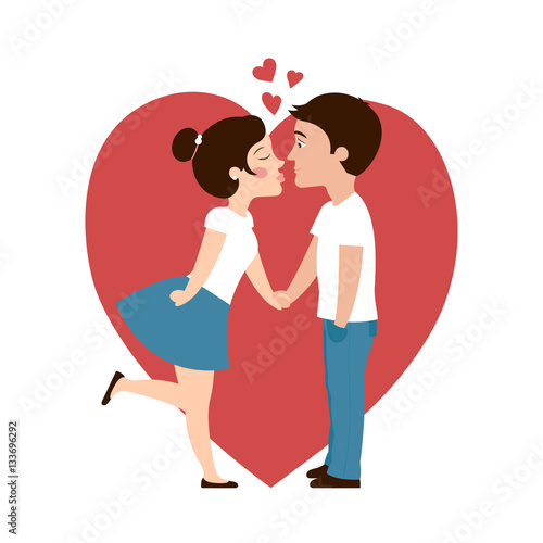 valentine s day couple kissing