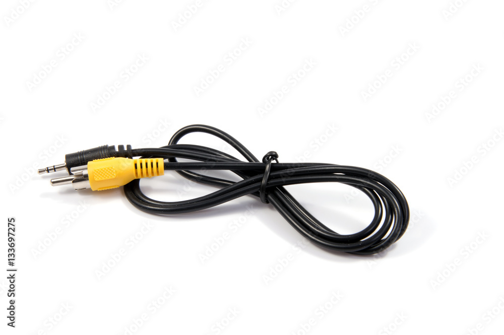 RCA Plugs Connectors : RCA plugs for composite video (yellow) and stereo audio RCA Plugs Connectors : RCA plugs for composite video (yellow) and stereo audio