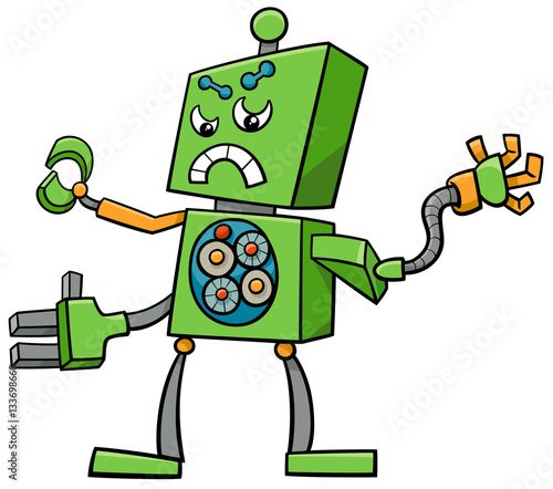 cartoon robot fantasy character
