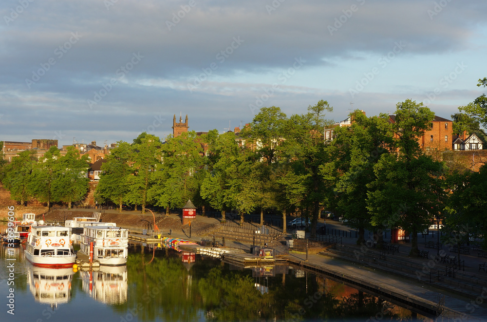 River Dee at Sunrise, Chester, England, UK