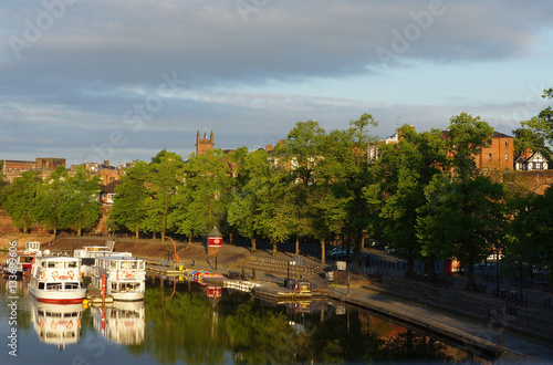 River Dee at Sunrise  Chester  England  UK