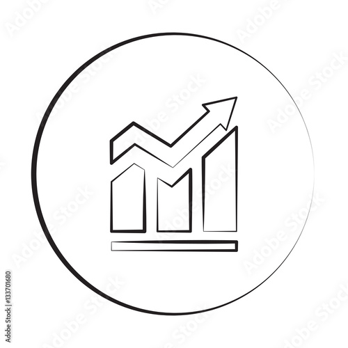 Black ink style Trend icon with circle