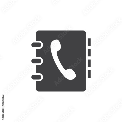 phone book vector icon