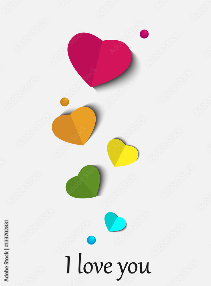 Abstract paper hear for St.Valentine Day Abstract paper hear for St.Valentine Day