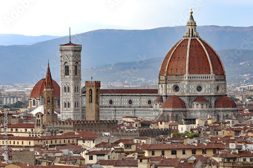 Panorama of FLORENCE with the great dome of the Cathedral